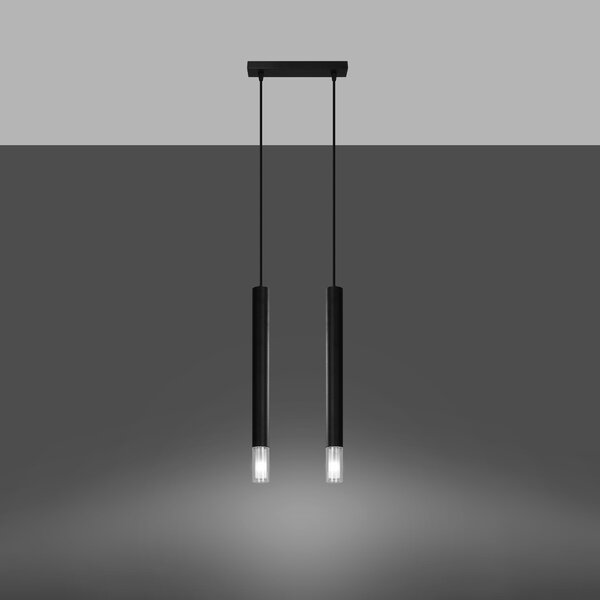 Sollux Lighting Závěsné svítidlo WEZYR 2 černé
