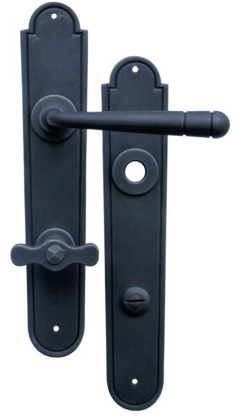 GALBUSERA Kovaná klika na dveře model 12 - PZ, M, 92 mm, antická černá