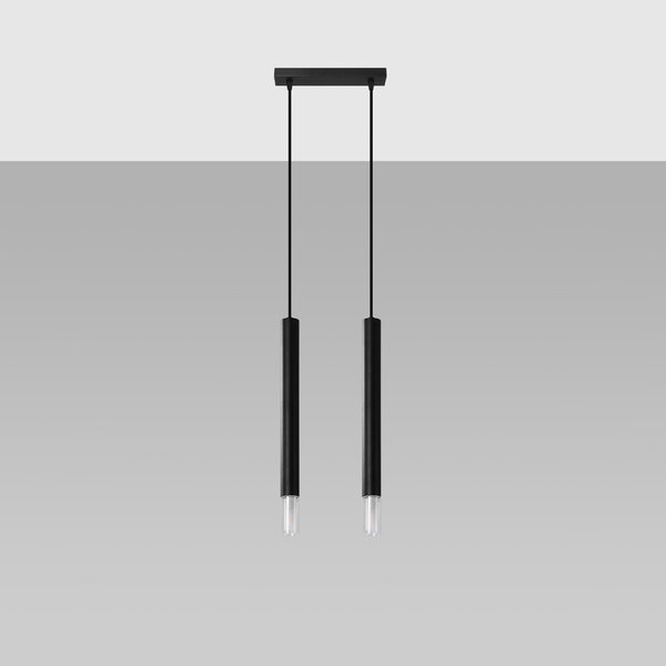 Sollux Lighting Závěsné svítidlo WEZYR 2 černé