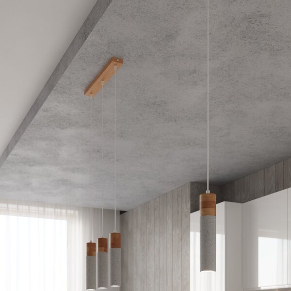 Sollux Lighting Závěsné svítidlo ZANE 2 šedé