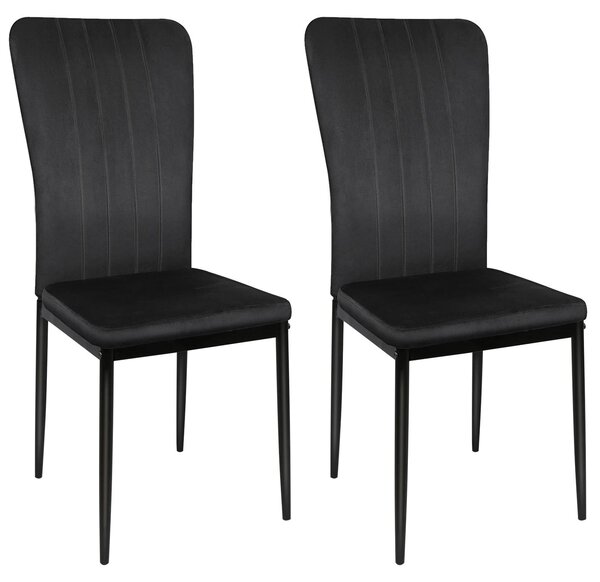 Jídelní židle z prodyšného sametu s moderním designem