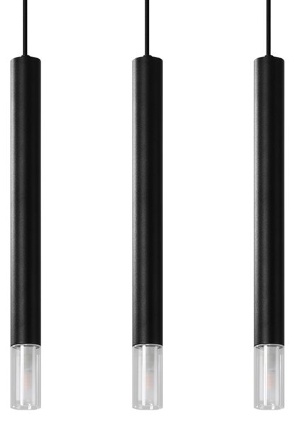 Sollux Lighting Závěsné svítidlo WEZYR 3 černé