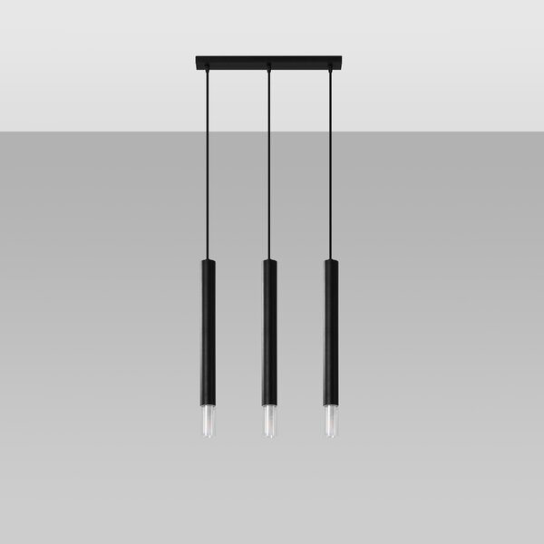 Sollux Lighting Závěsné svítidlo WEZYR 3 černé