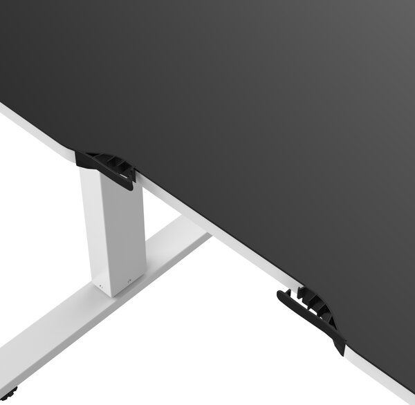 Výškově nastavitelný elektrický stůl ROB, 1400 x 720 x 600 mm, bílý