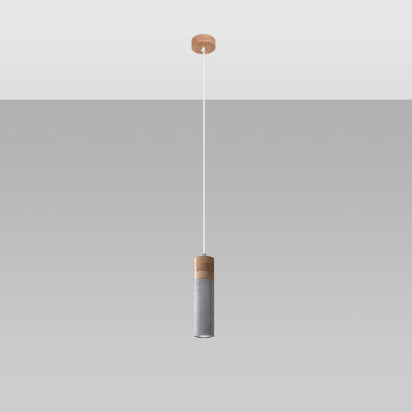 Sollux Lighting Závěsné svítidlo ZANE 1 šedé