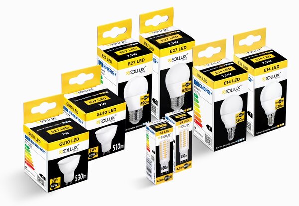 Sollux Lighting LED žárovka E27 3000K 7,5W 620lm