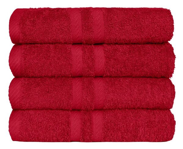 Bavlněný ručník KLASIK červená osuška 100 x 150 cm