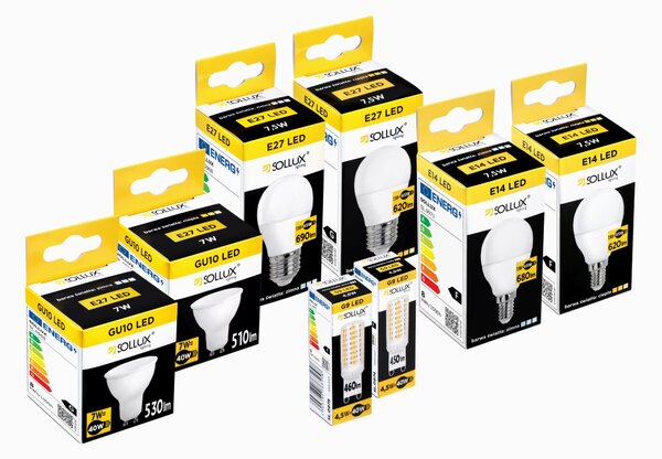 Sollux Lighting LED žárovka E14 3000K 7,5W 620lm