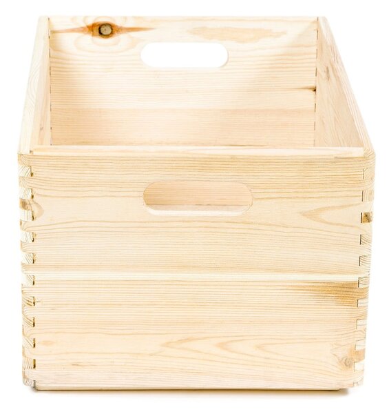 Úložný box z borovicového dřeva Compactor Custom, 40 x 30 x 23 cm