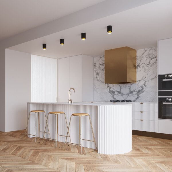 Sollux Lighting Stropní svítidlo NESI černé
