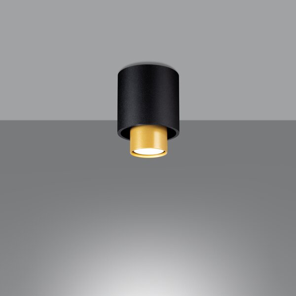 Sollux Lighting Stropní svítidlo NESI černé