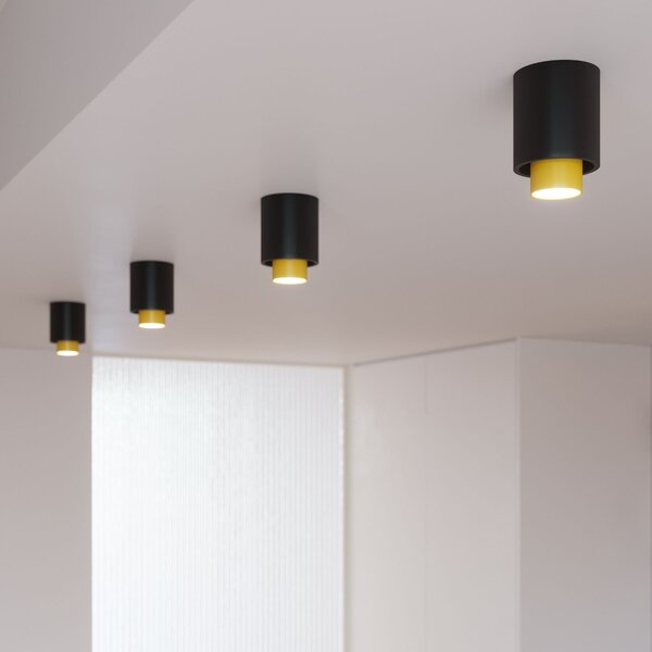 Sollux Lighting Stropní svítidlo NESI černé