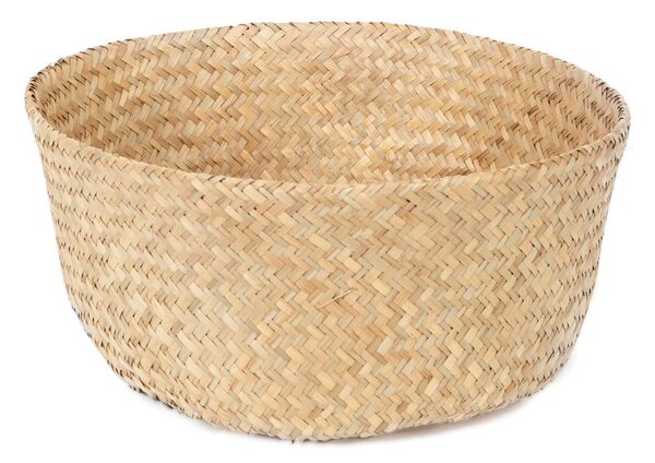 Světlý úložný košík z mořské trávy Compactor, ⌀ 35 cm