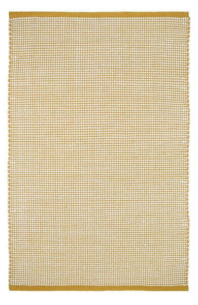Žlutý koberec s podílem vlny 170x110 cm Bergen - Nattiot