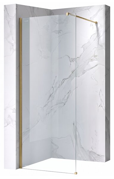 Hydrosan Sprchová zástěna Walk-in SH07A GL BR 70 zlatá kartáčovaná - bez vaničky