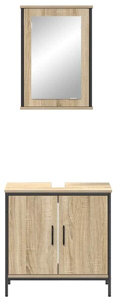 Sada koupelnového nábytku 2 ks Hnědá 60 x 30 x 60 cm 3345131