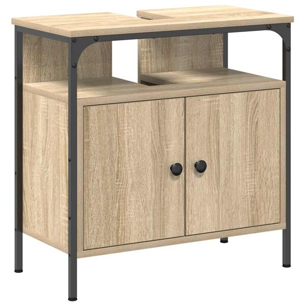 Sada koupelnového nábytku 4 ks Sonoma dub 33 x 33 x 185,5 cm 3399397