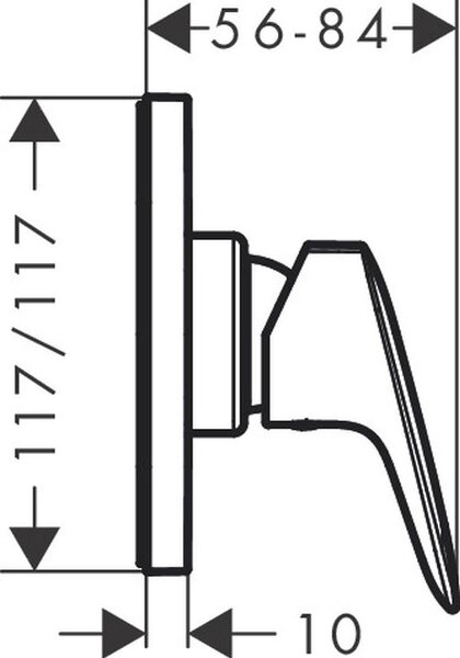 Hansgrohe Logis sprchová baterie pod omítku chrom 71604000