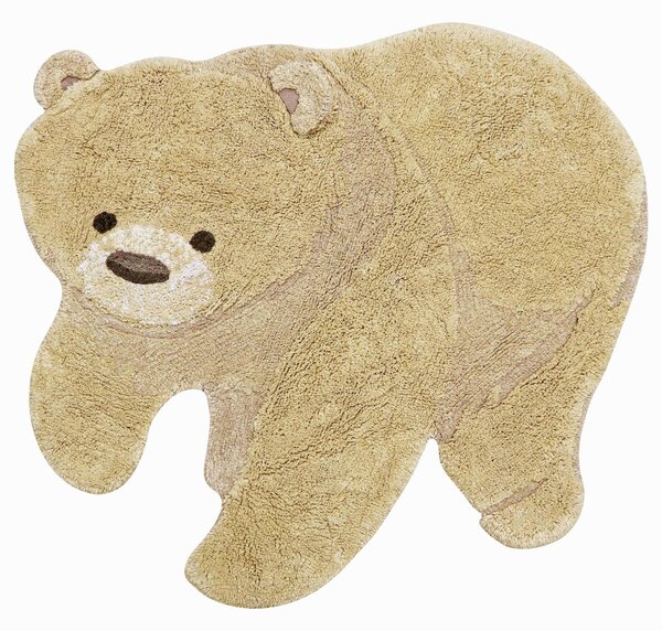 Lorena Canals, Kusový koberec Bear, 120x122, hnědá, dětský pokoj