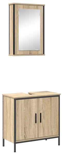 Sada koupelnového nábytku 2 ks Hnědá 60 x 30 x 60 cm 3345131