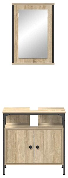 Sada koupelnového nábytku 2 ks Hnědá 60 x 30 x 60 cm 3345132