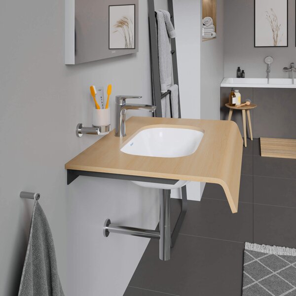 Duravit D-Code umyvadlo 49.5x29 cm obdélníkový pod pult bílá lesk 0338490000