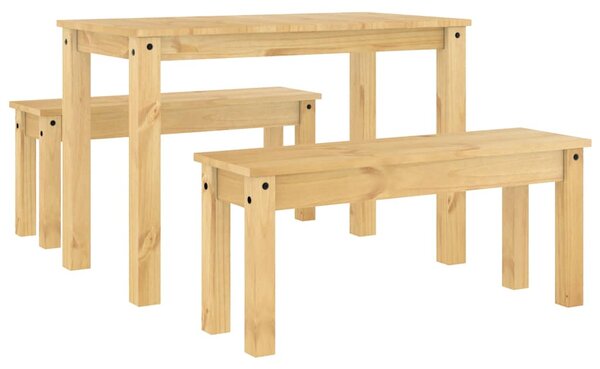 Jídelní set 3 kusů PANAMA Borovicový masiv 3345164