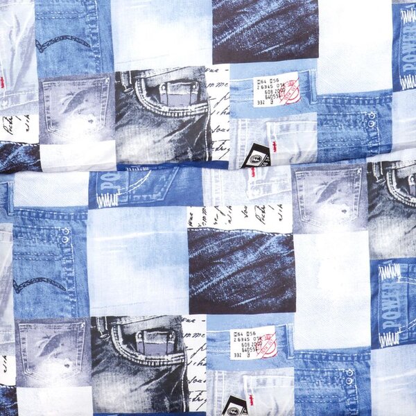 Povlečení KLASIK DESIGN jeans modrá 140 x 200/70 x 90 cm