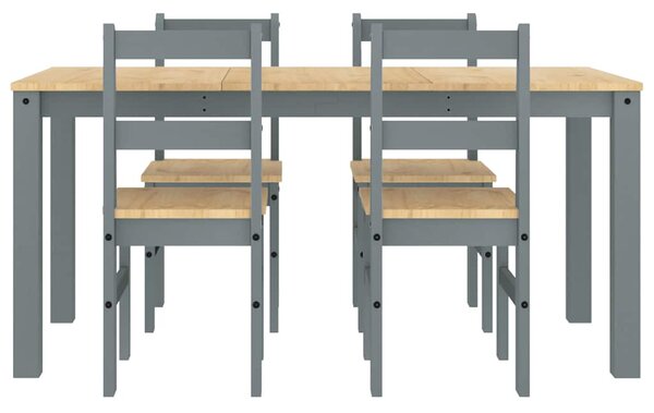 Jídelní set ze 5 kusů PANAMA Grey Borovicový masiv 3345180