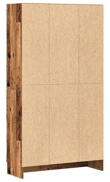 Knihovna old wood 82,5 x 30,5 x 150 cm kompozitní dřevo 3345215