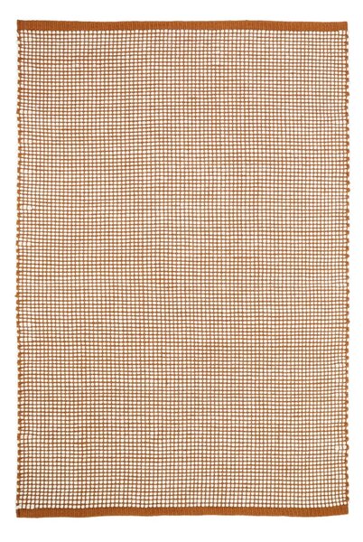 Oranžový koberec s podílem vlny 200x140 cm Bergen - Nattiot