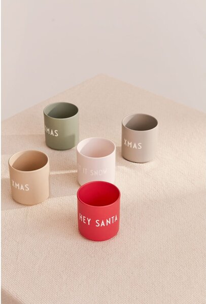 Béžový hrnek z imitace porcelánu Design Letters Favourite, 0,25 l