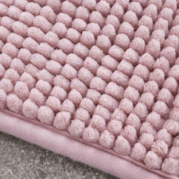 Růžová koupelnová předložka 50x80 cm Bobble – Catherine Lansfield