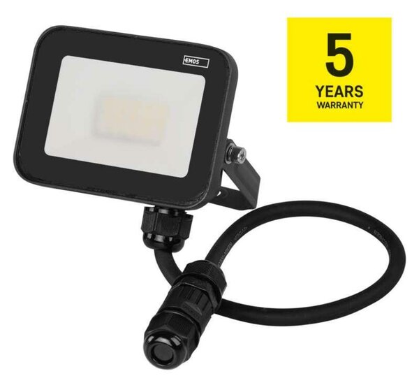 EMOS LED reflektor INOVO 10 W, šedý, neutrální bílá ZS2612