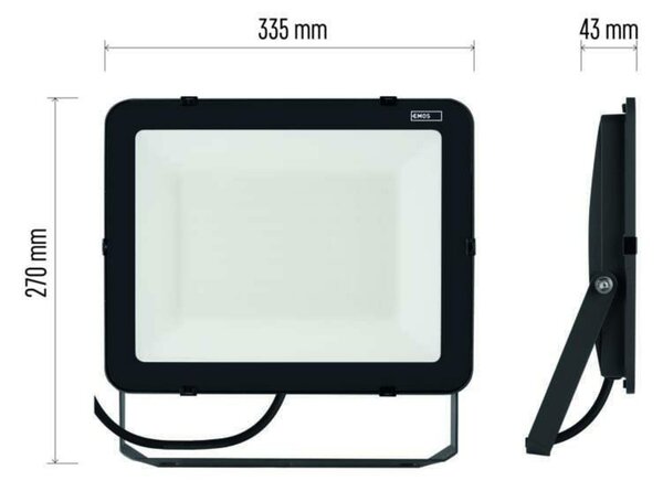 EMOS LED reflektor INOVO 150 W, šedý, neutrální bílá ZS2662