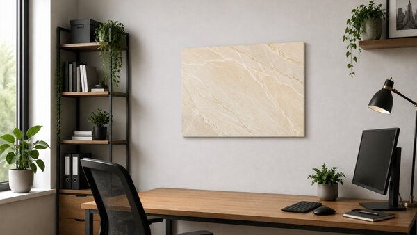 Magnetická tabule METALboards béžový mramor 90x60 cm,MB96_00123