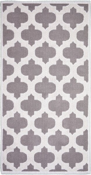 Béžový bavlněný koberec Vitaus Madalyon, 100 x 150 cm