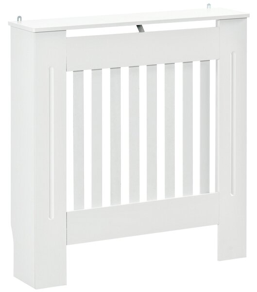 HOMCOM Moderní Kryt Na Radiátor MDF Kabinet pro Obývací Pokoj a Ložnici 78x19x81 cm Bílý | Aosom