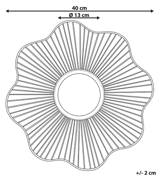 Zrcadlo SENS 40 cm 40 cm Kov Zlatá