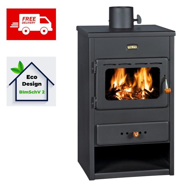 Kamna, kamna na dřevo Prity, model K1, výkon 9,5 kW, BIMSCHV 2