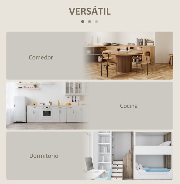 HOMCOM Skládací Jídelní Stůl Kuchyňský Stůl se 2 Sklopnými Křídly Skládací Stůl pro 2-4 Osoby 104x76x73,7 cm Dub | Aosom