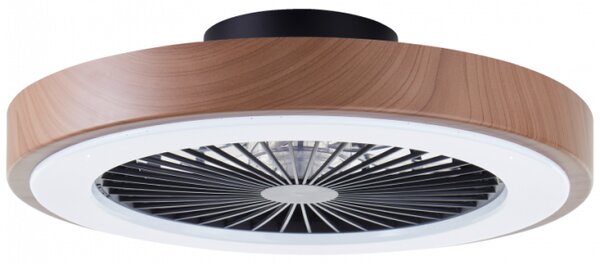 Brilliant G60060/09 Stmívatelné LED svítidlo SLIMLINE NATUR s reverzním VENTILÁTOREM + funkce LED
