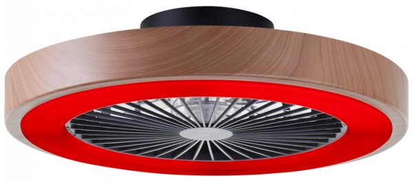 Brilliant G60060/09 Stmívatelné LED svítidlo SLIMLINE NATUR s reverzním VENTILÁTOREM + funkce LED