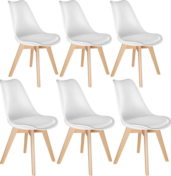 Tectake® Set jídelní židle Frederikke Scandi-Design 49 x 53 x 82 cm