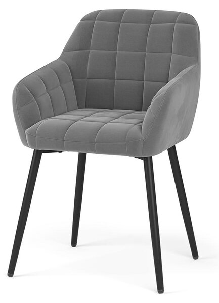 Židle jídelny Vicco Relio Šedá 53.5 x 55.5 cm, Model 59371