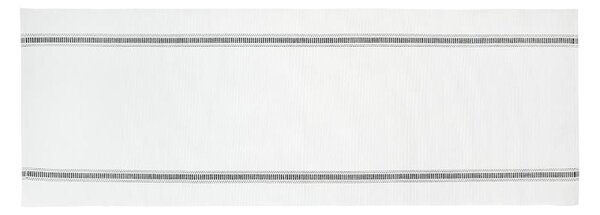Prostírání RIB uni-pruh bílá běhoun delší strana 100-170 cm