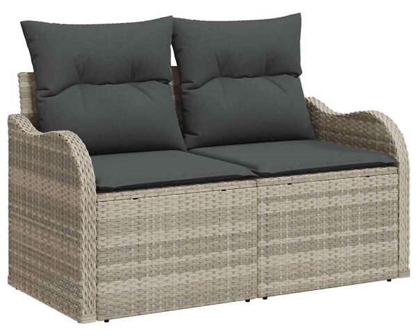 Set pohovek 6 ks 6-Počet míst Světle šedá polyratan 3359021