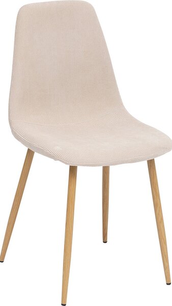 Eazy Living Manšestrová jídelní židle Dorian Beige