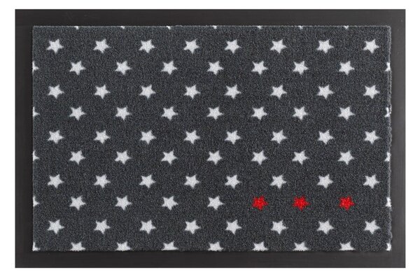 Šedá rohožka Hanse Home Star Printy, 40 x 60 cm