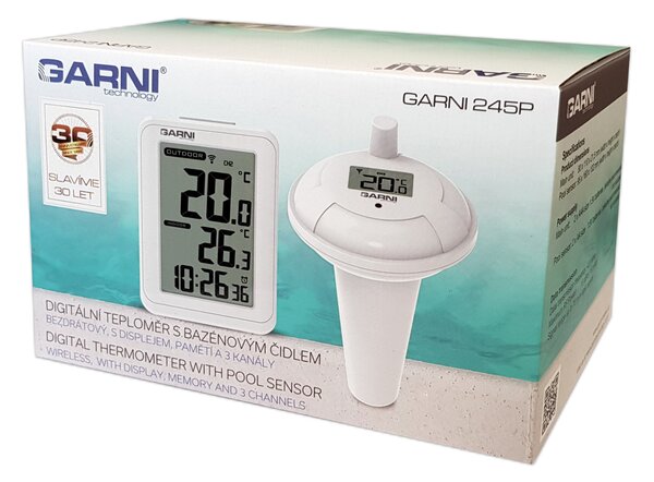 GARNI technology Digitální teploměr s bazénovým čidlem GARNI 245P